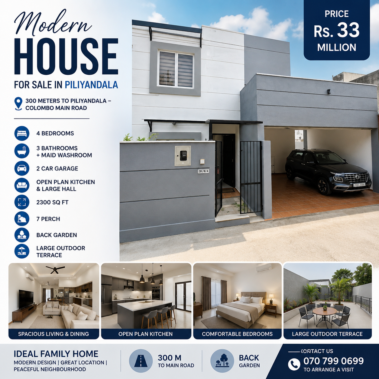 Modern house for sale in Piliyandala