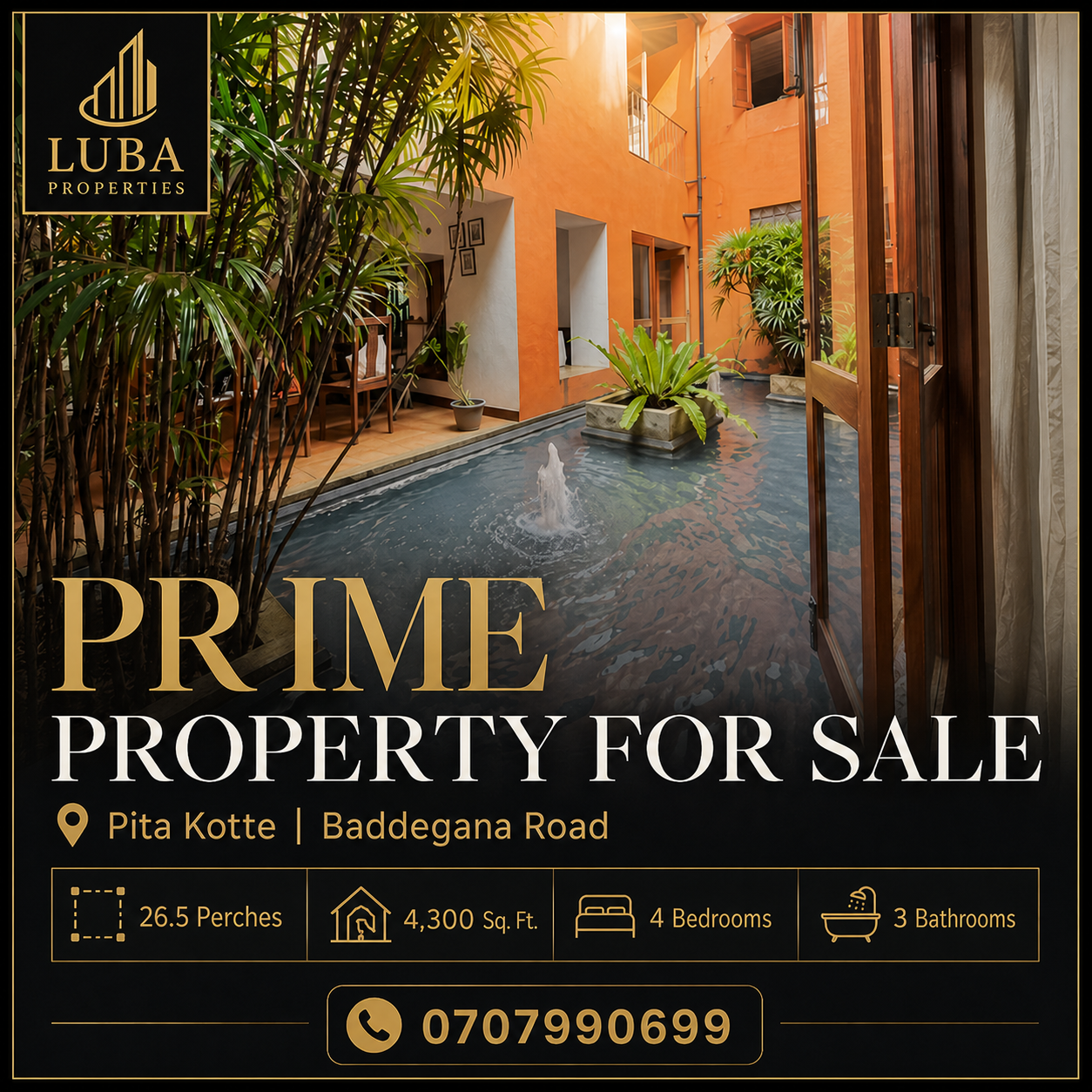Prime property for sale in Pita kotte