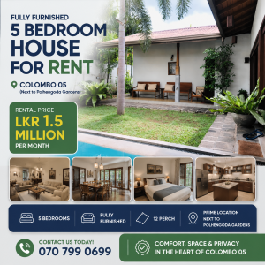 Luxury house for Rent in Colombo