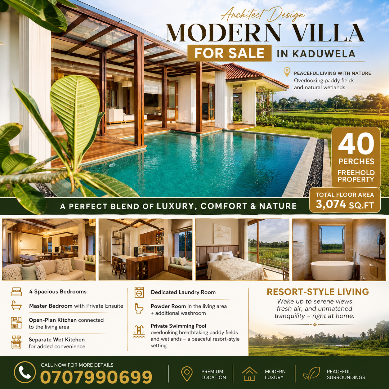 Modern Architect-Designed Villa for Sale in Kaduwela π‘