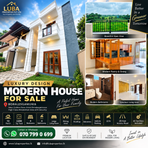 Luxury Design House for sale in Boralesgamuwa
