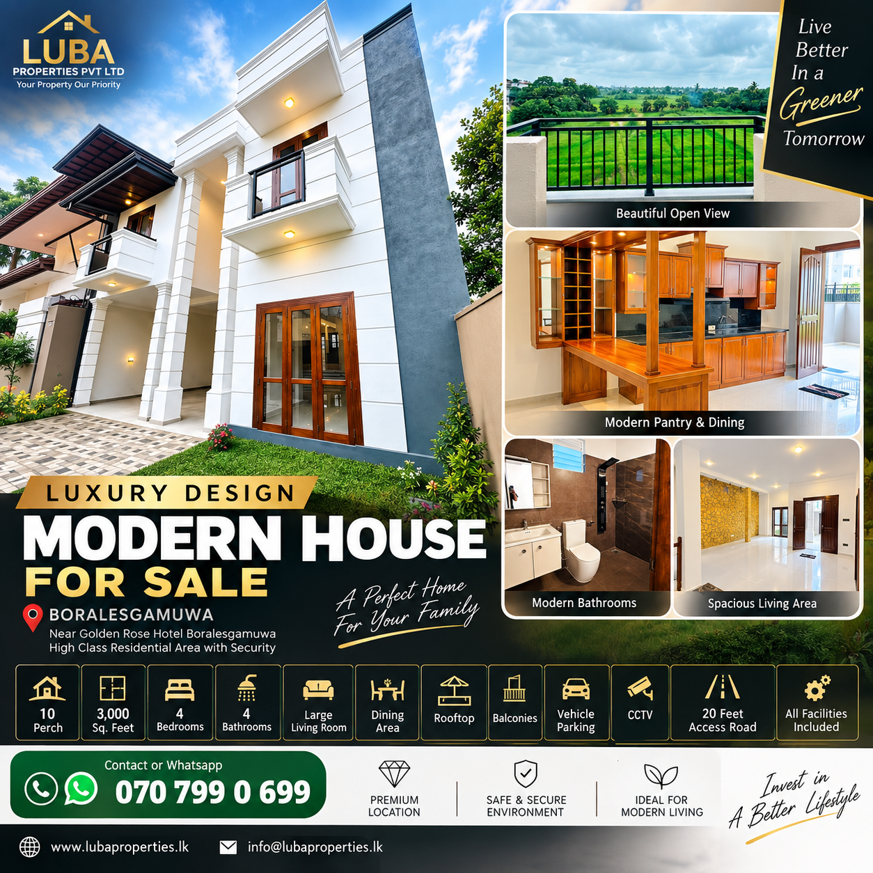 Luxury Design House for sale in Boralesgamuwa
